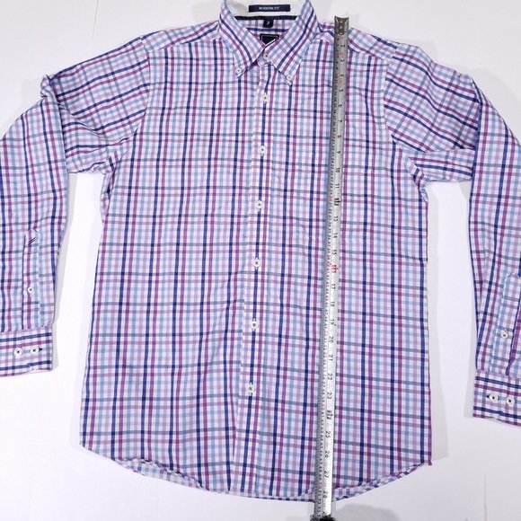 Hechter Checks/Boxes Casual Button Down Shirt - Picture 8 of 9